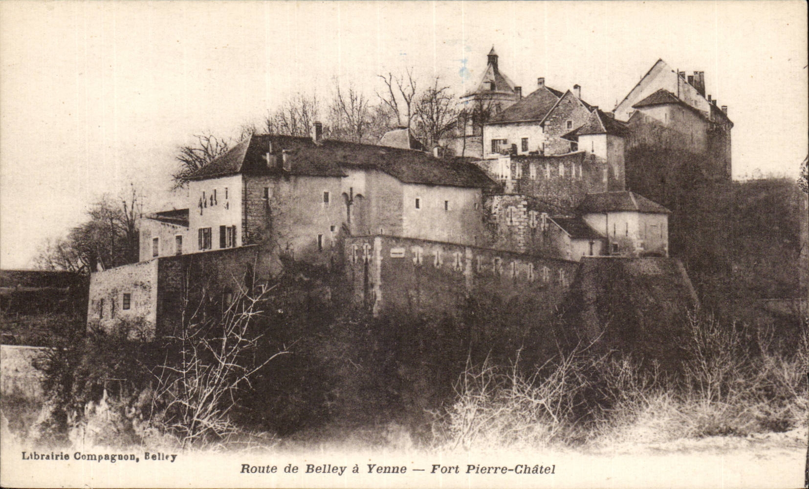 Route de Belley a Yenne - Fort Pierre Chatel - CPA 