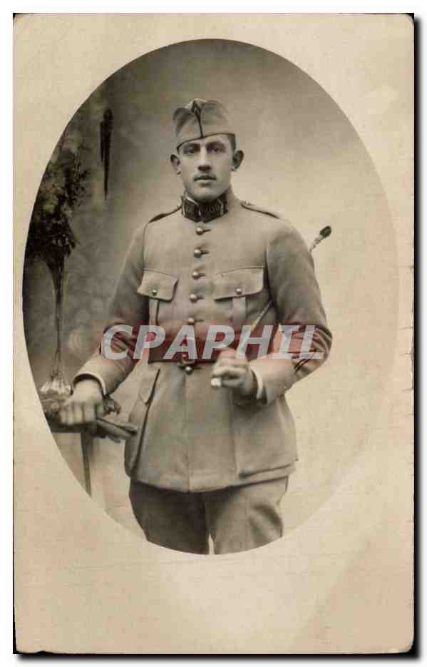 Soldat en uniforme — photographie studio — Photographe BORETIN, SEDAN