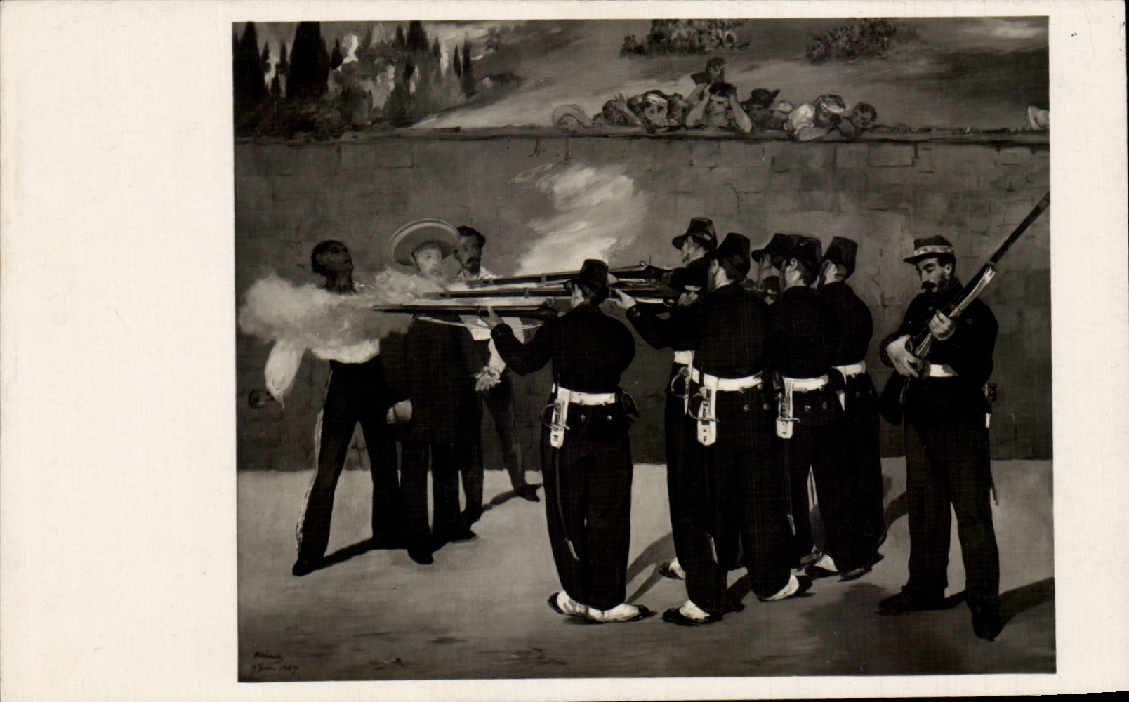 CPA Militaria Manet Soldats