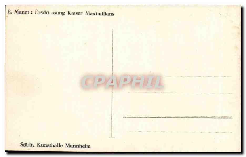 CPA Militaria Manet Soldats — Verso