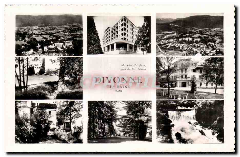 Divonne-les-Bains — vue panoramique et édifice principal — Les Éditions J. Gellard, Lyon