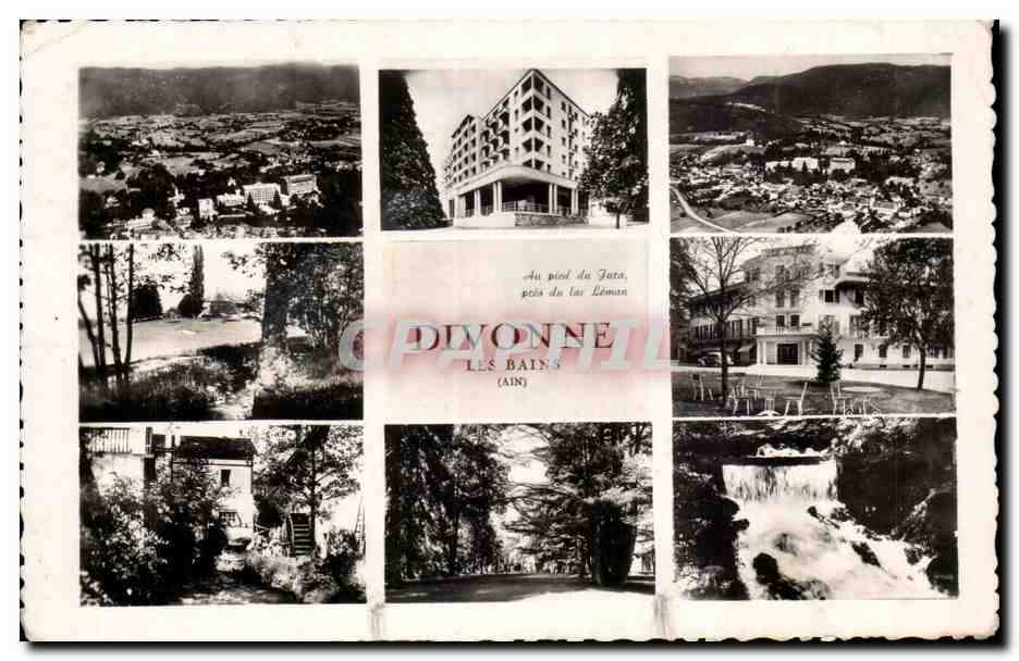 Divonne-les-Bains — vue panoramique et hôtels — Éditions J. Cellard