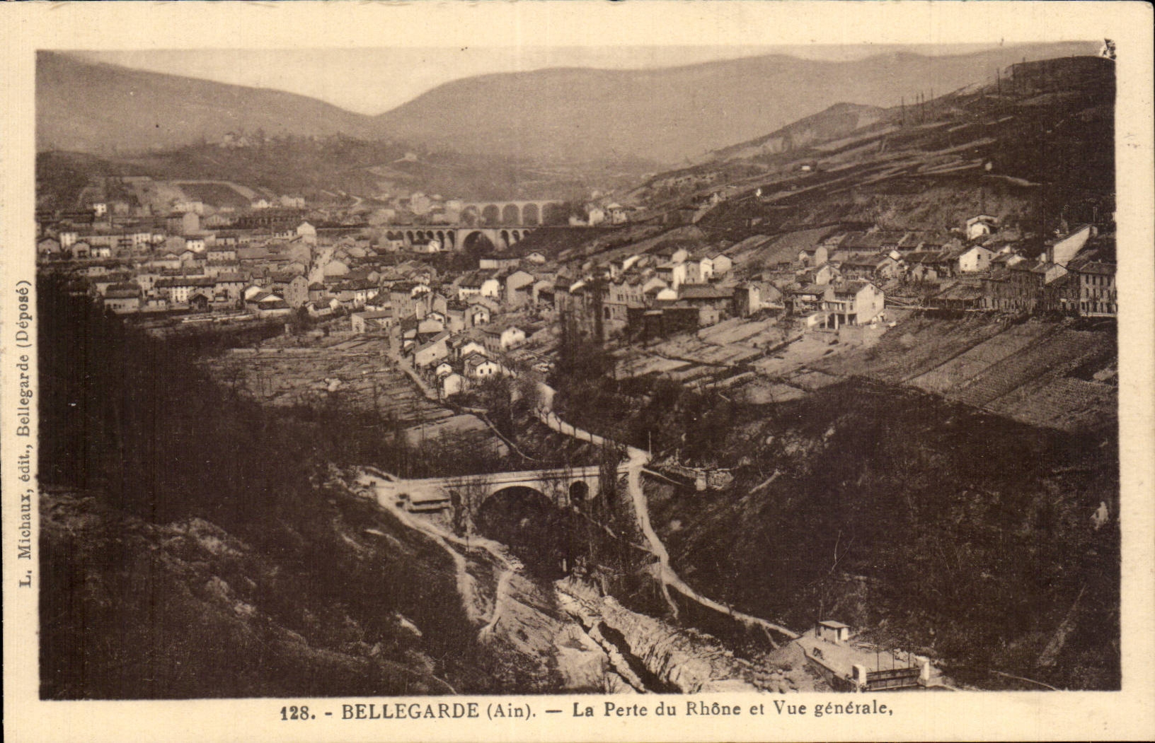 Bellegarde - La Perte du Rhone - Vue Generale - CPA 