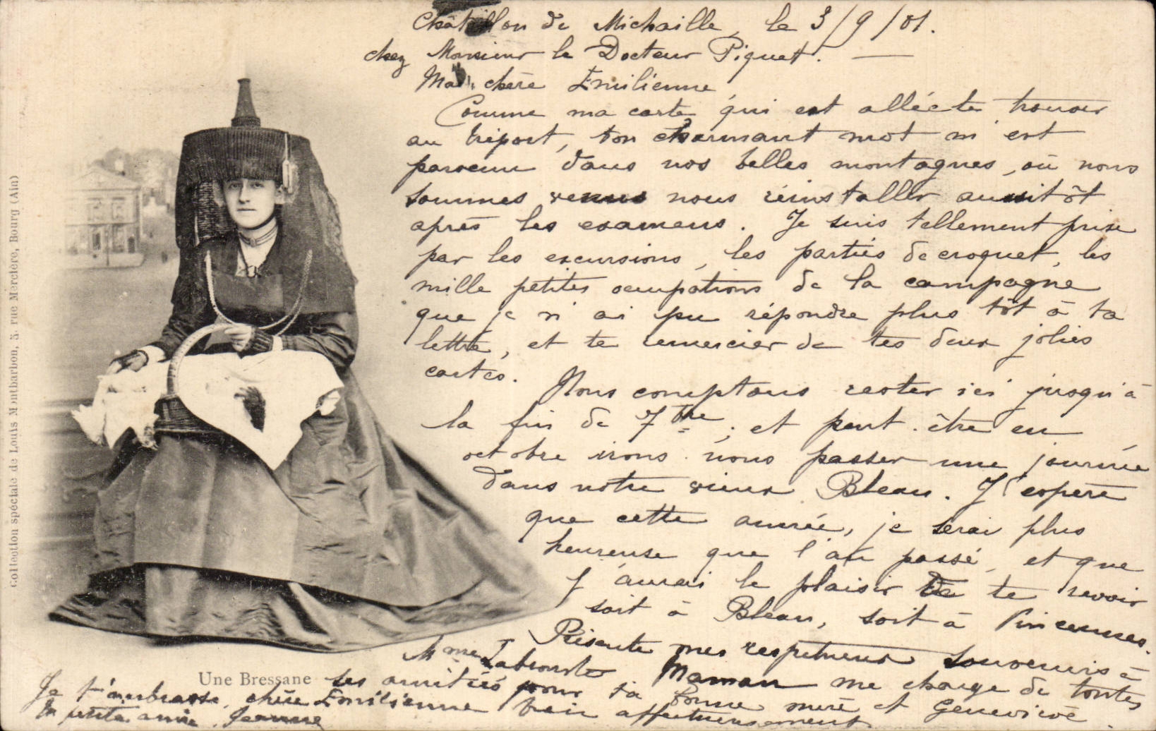 Folklore - Costumes - Une Bressane - CPA 