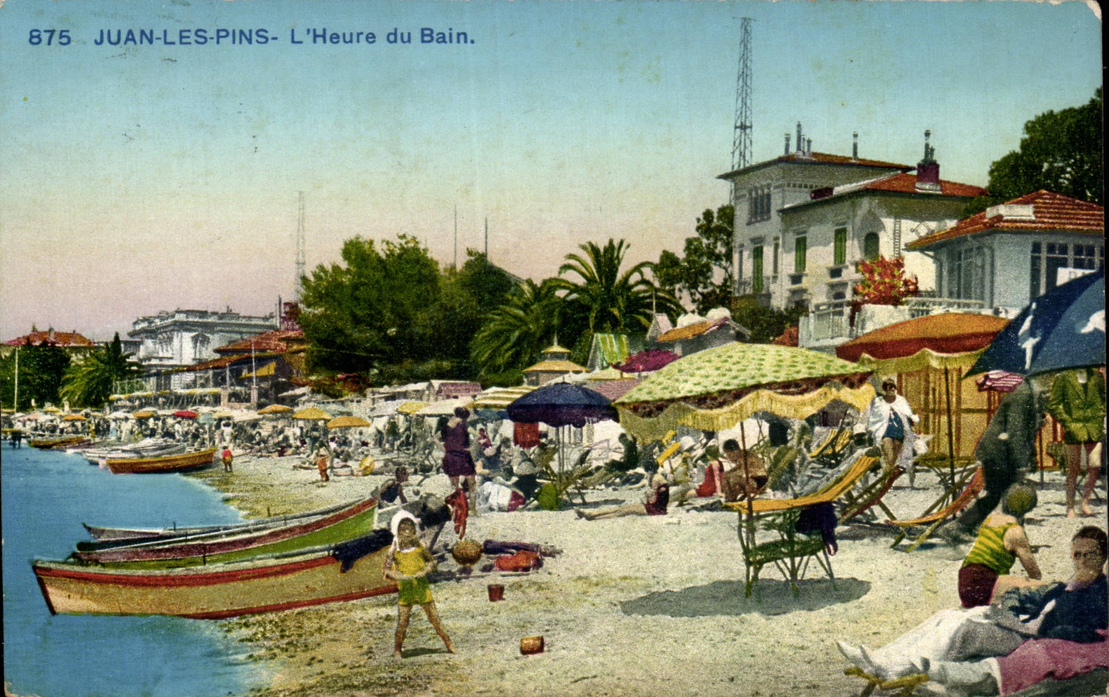 Juan les Pins - L Heure du Bain - CPA 