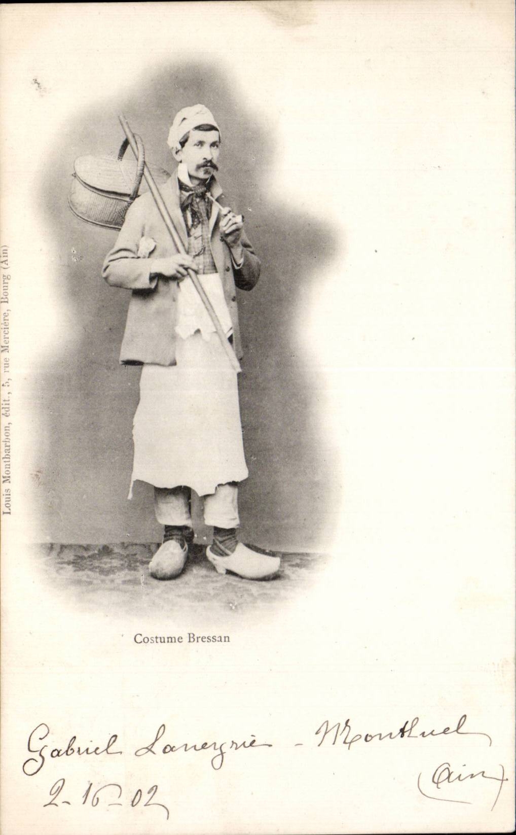 Folklore - Costumes - Costume Bressan - CPA 