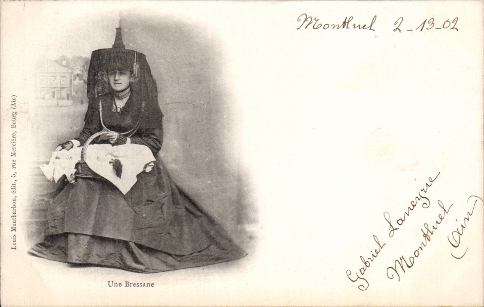 Folklore - Costumes - Une Bressane - CPA 