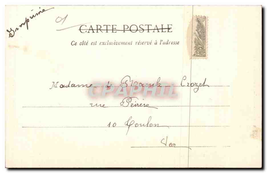 Folklore - Costumes - Une Bressane - CPA  — Verso