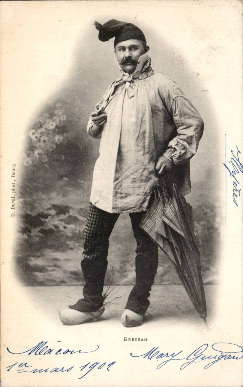 Folklore - Costume Bressan - CPA 