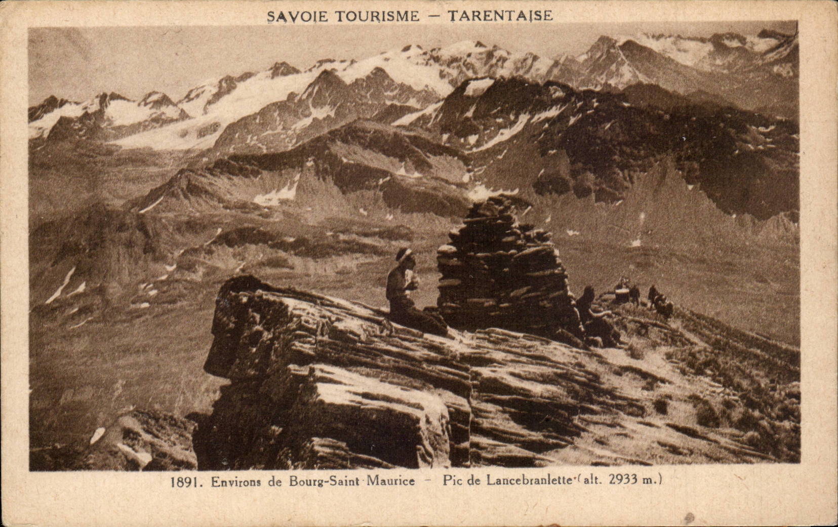 Tarentaise - Environs de Bourg Saint Maurice - Pic de Lancebranlette - CPA 