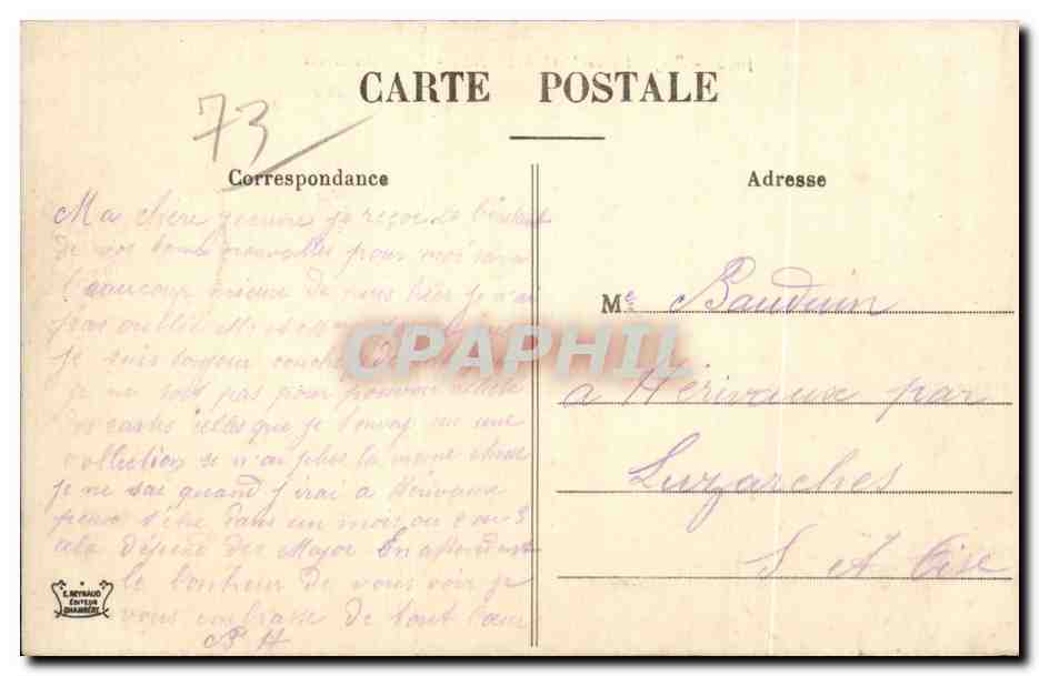 St Jean de Maurienne - Route des Arves - CPA  — Rückseite