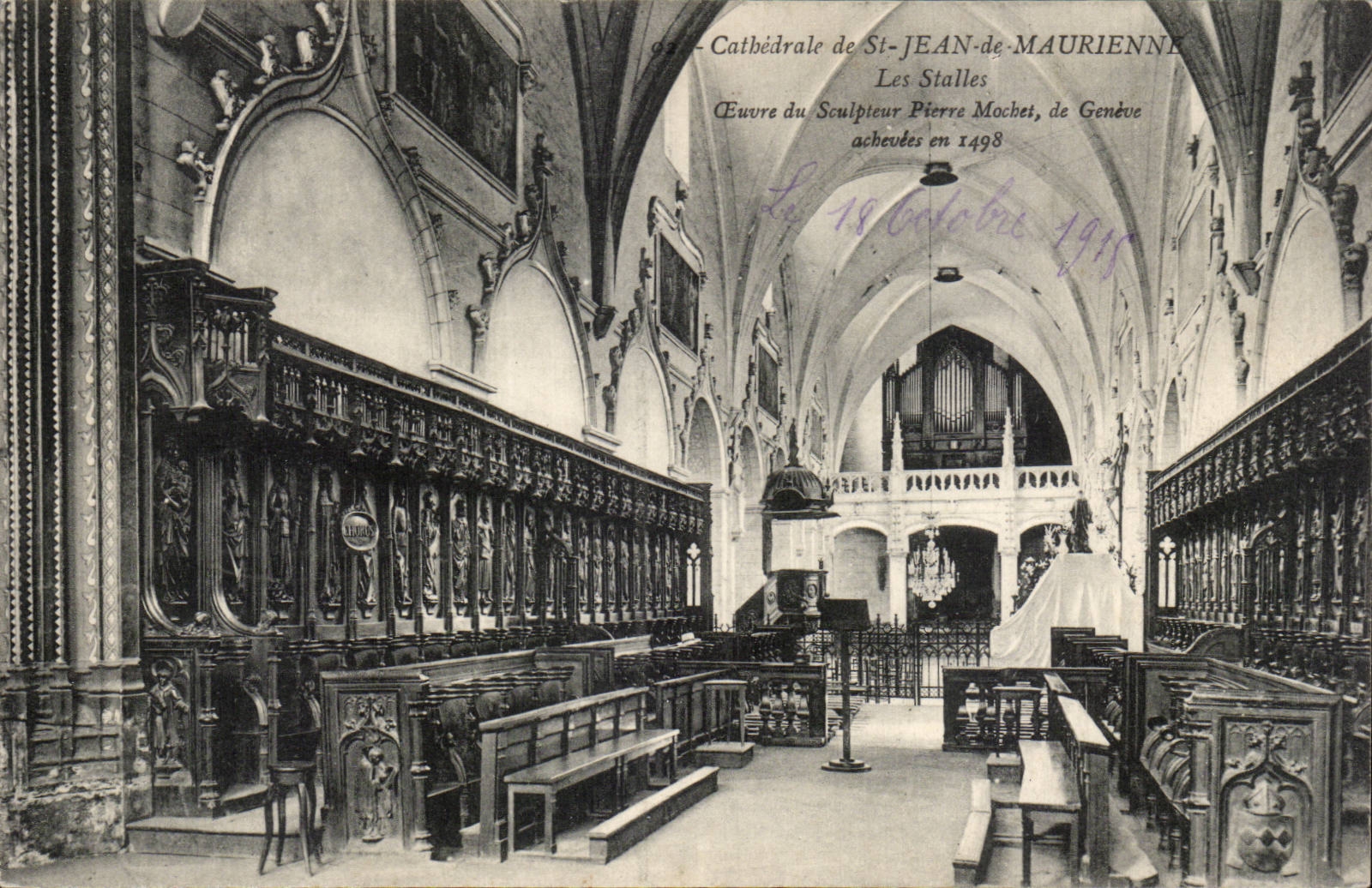 St Jean de Maurienne - La Cathedrale - Les Stalles Orgue orgues - CPA 