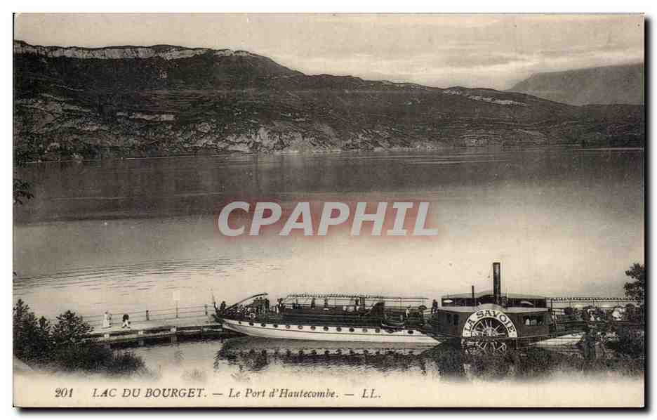 Le Lac du Bourget - Le Porte d Hautecombe Bateau La Savoie Boat Ship- CPA 
