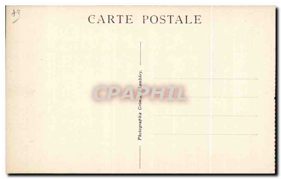 Les Echelles - Entree des Grottes - Le Monument de Charles Emmanuel II - CPA  — Rückseite