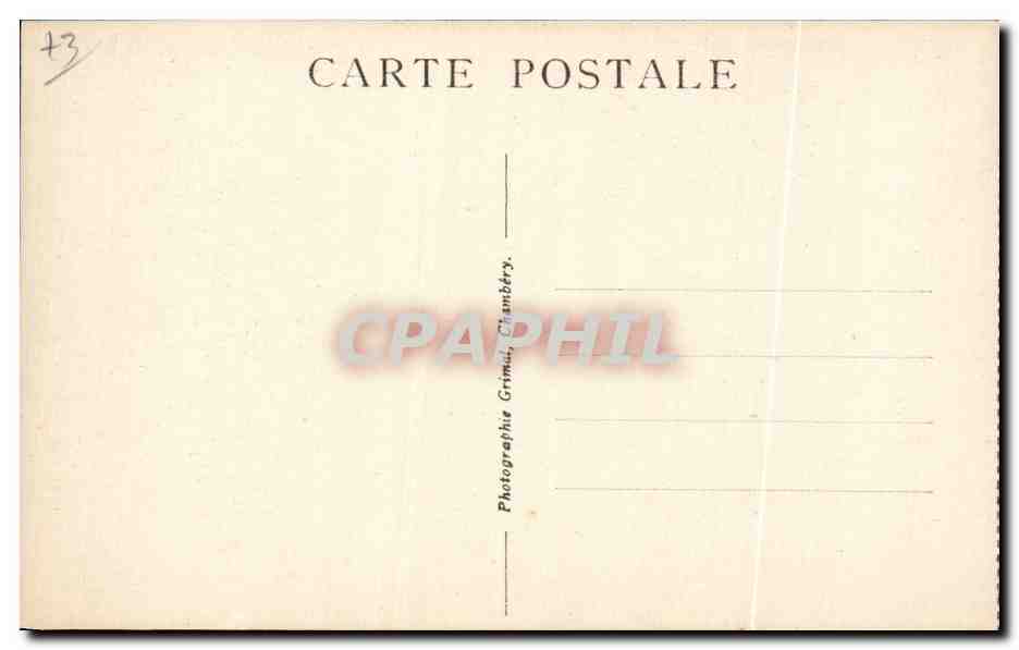 Les Echelles - La Vieille Route - Monument Victor Emmanuel II - CPA  — Rückseite
