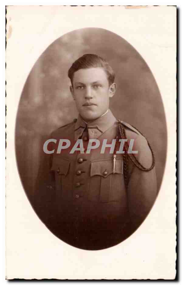 CARTE PHOTO Militaria Soldat Bitche 1935