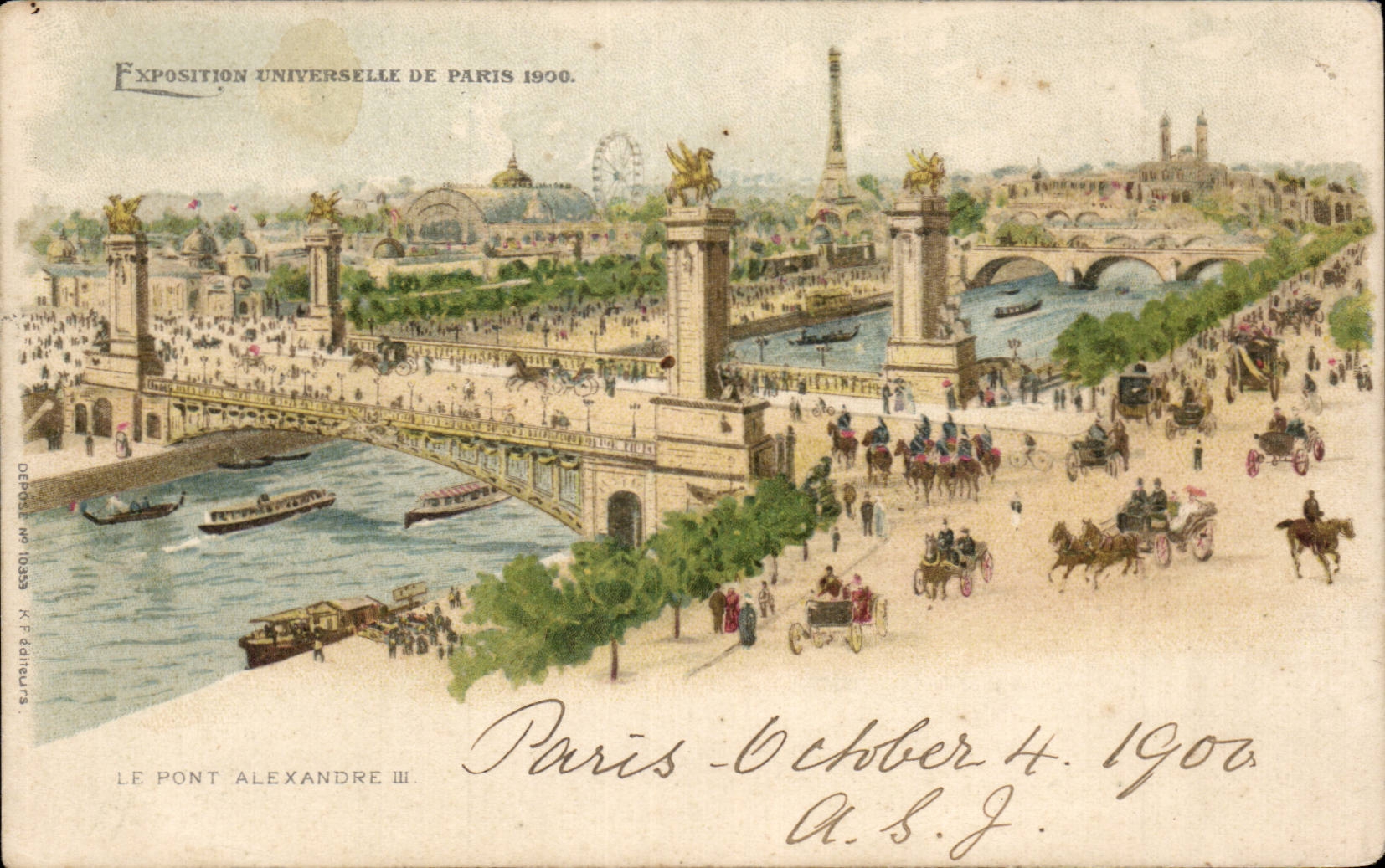 Der Pont Alexandre III — Weltausstellung Paris 1900 — Abteilung 1033, J.F. Verlag