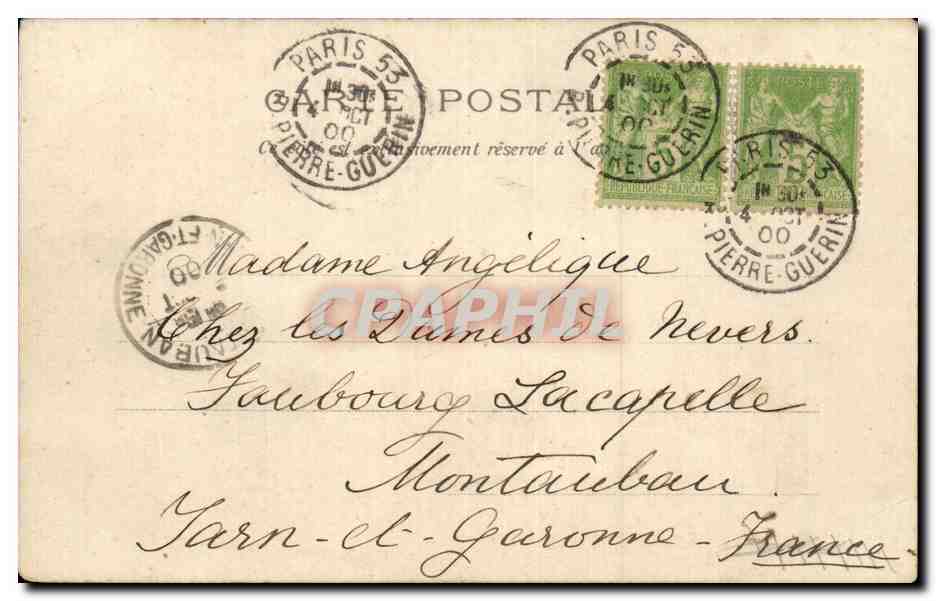Der Pont Alexandre III — Weltausstellung Paris 1900 — Abteilung 1033, J.F. Verlag — Rückseite