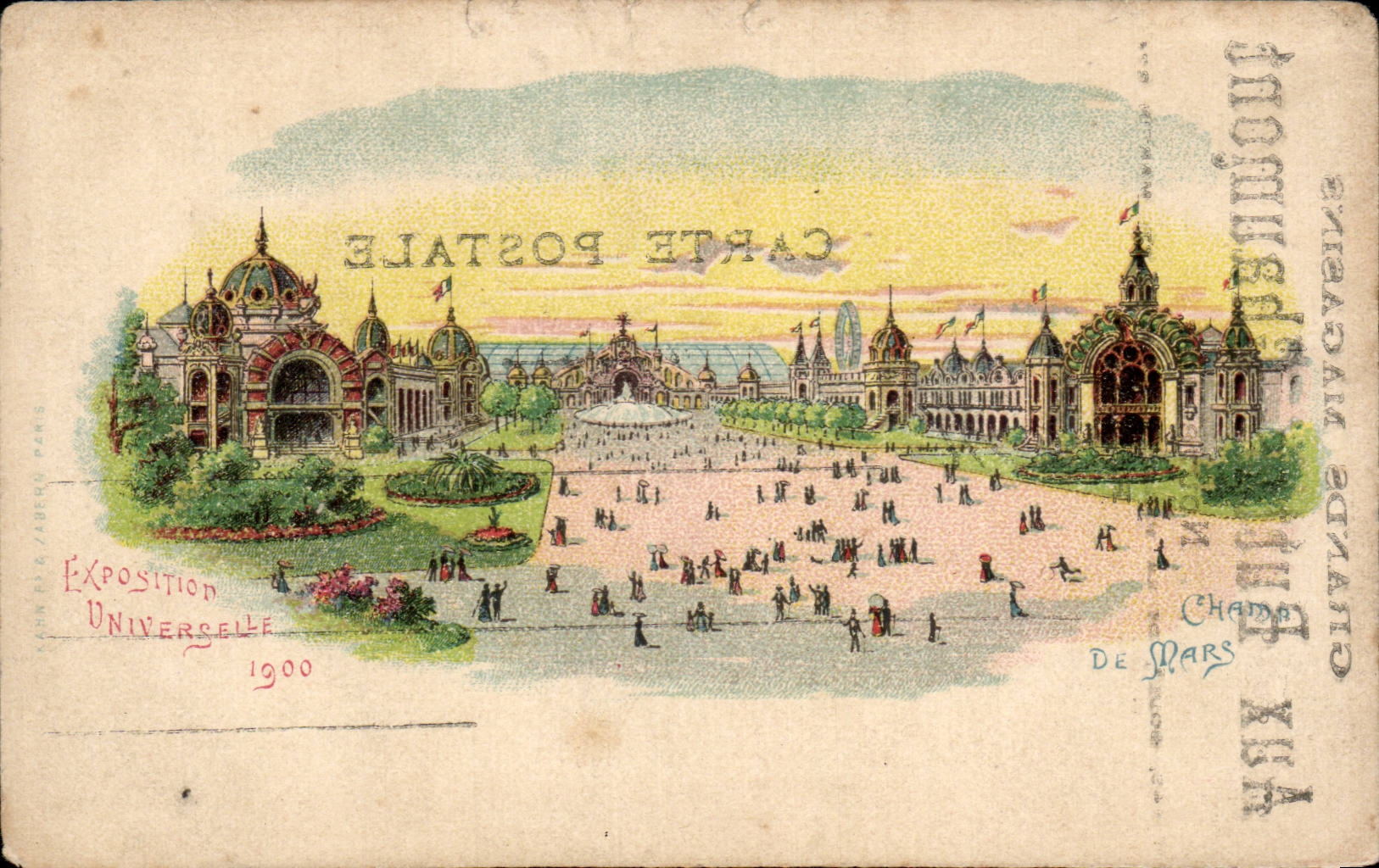 CPA Paris Exposition universelle de 1900 Champ de Mars