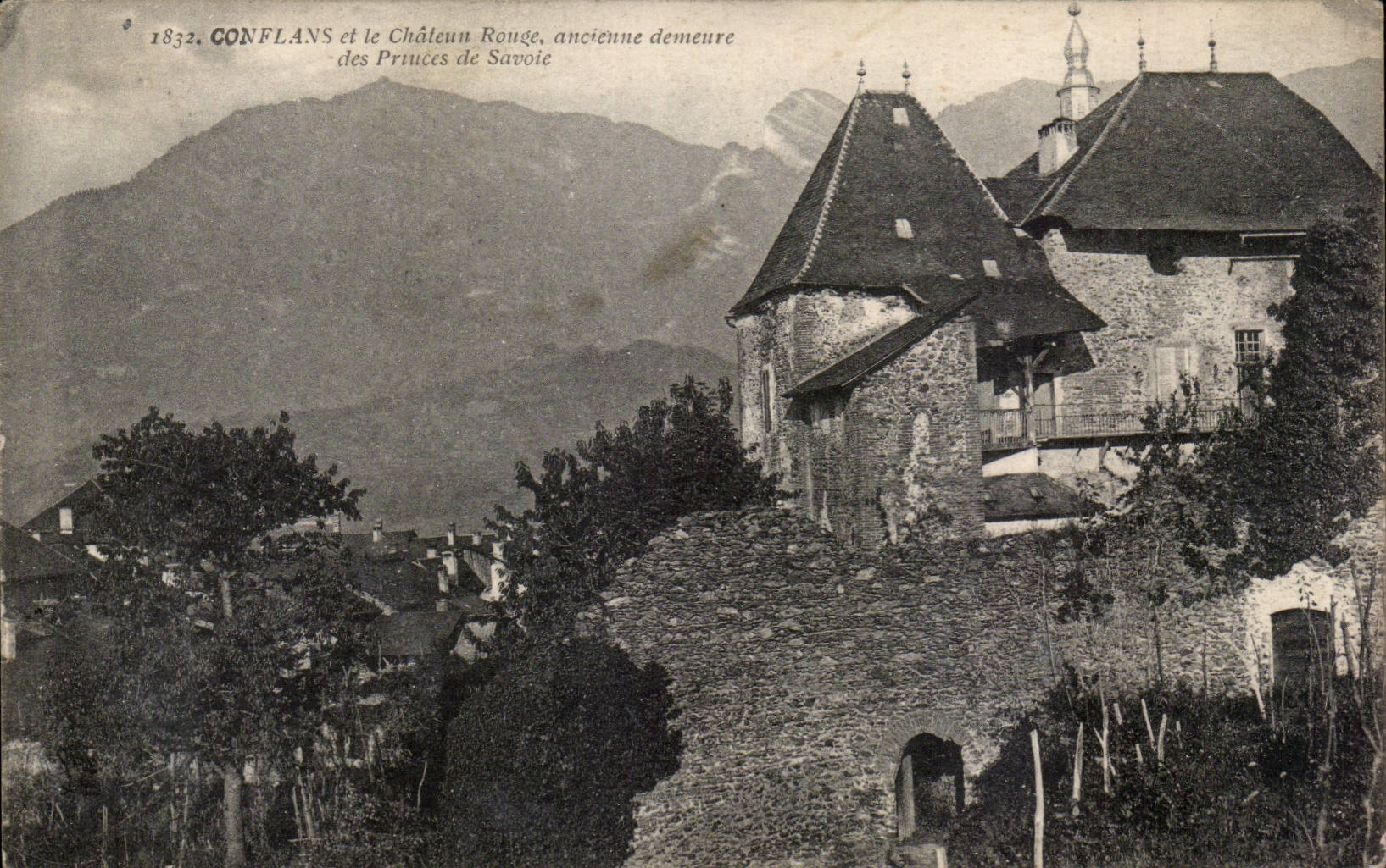 Conflans - Le Chateau Rouge - ancienne demeure - CPA