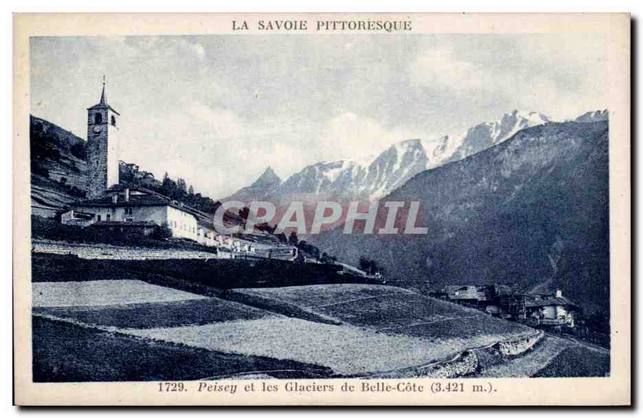 Peisey - Les Glaciers de Belle Cote - CPA 