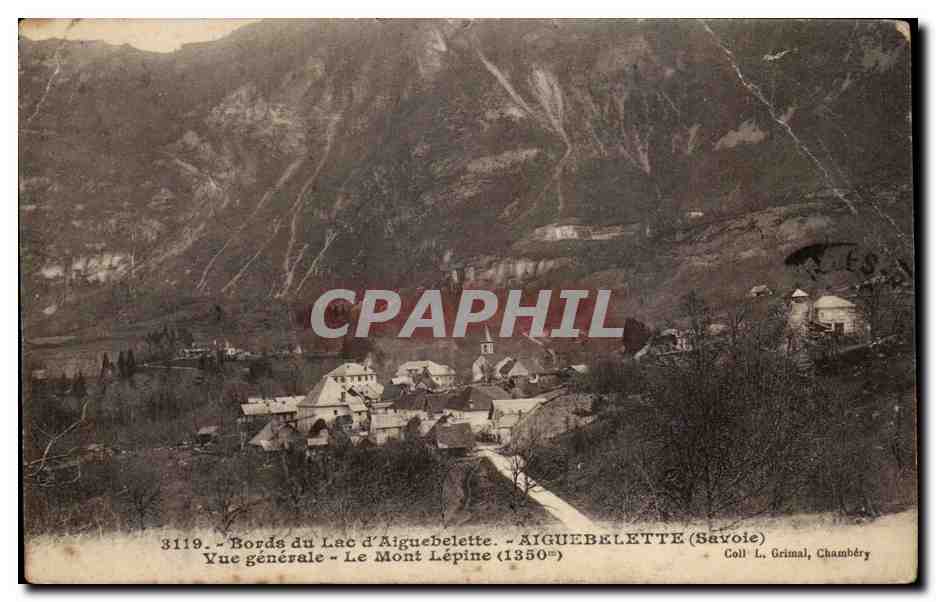Bords du Lac d Aiguebelette - Vue Generale - Le Mont Lepine CPA 