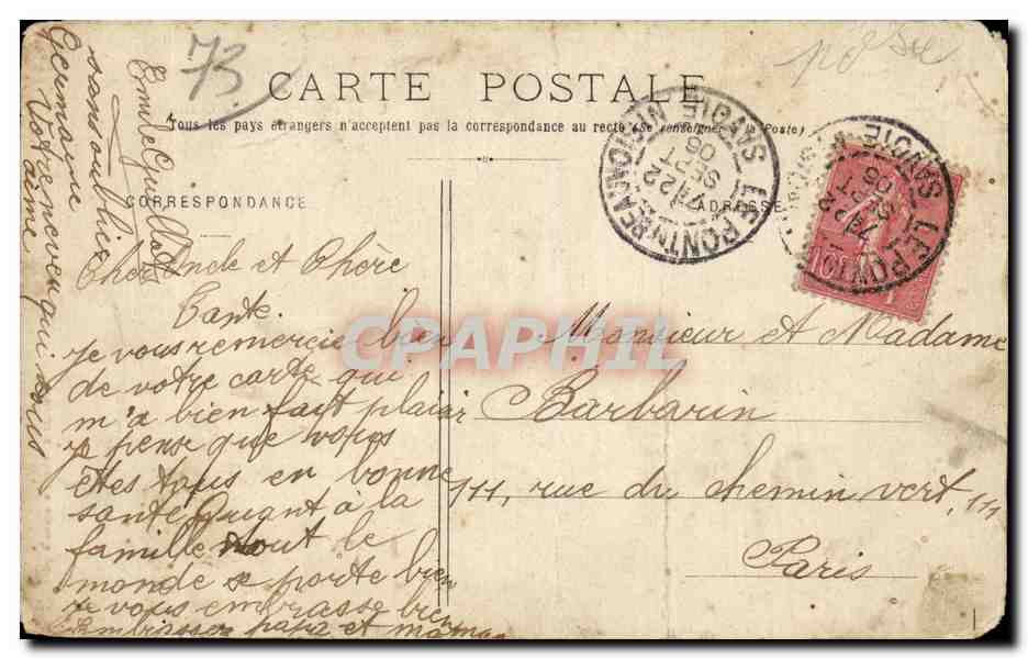 Pont de Beauvoisin - Usine Electrique sur le Guiers - CPA  — Rückseite