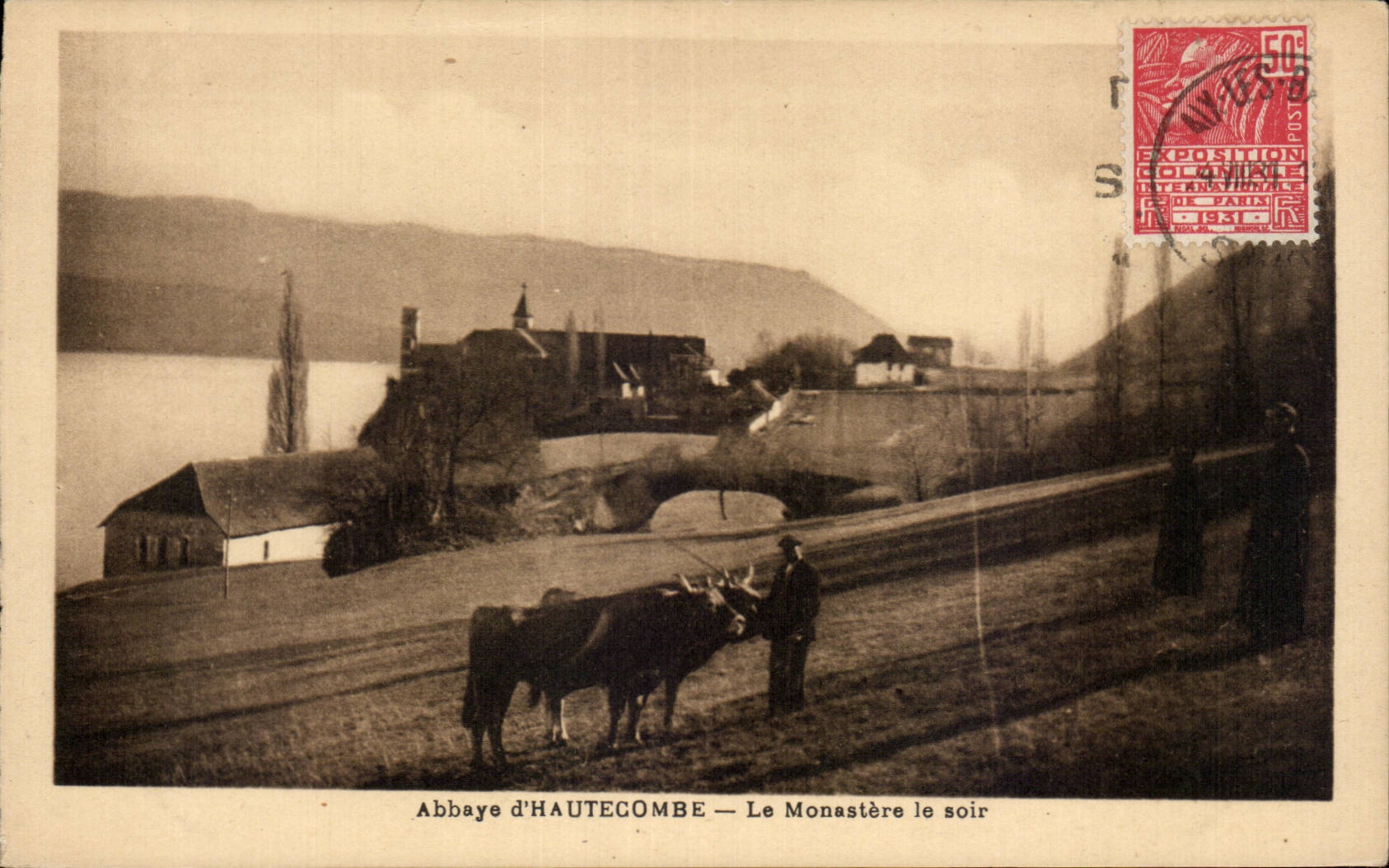 Abbaye d Hautecombe - Le Monastere et le Soir - CPA 