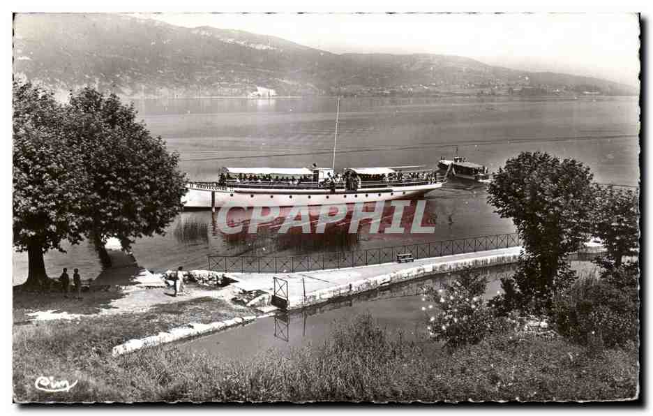 Abbaye de Hautecombe - Le Port et le Lac du Bourget Bateau Hautecombe - CPA 