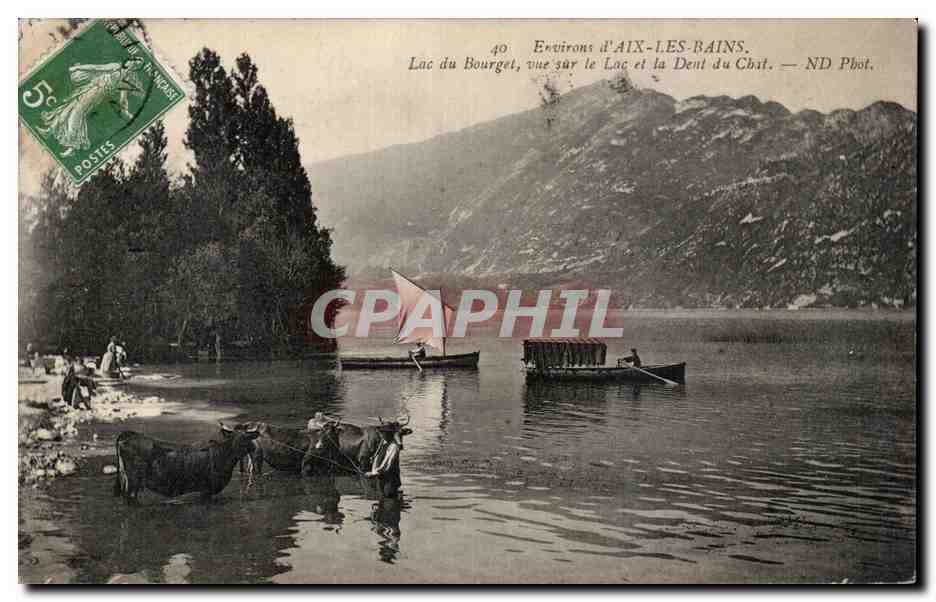 Environs d Aix les Bains - Lac du Bourget - La Dent du Chat - CPA 