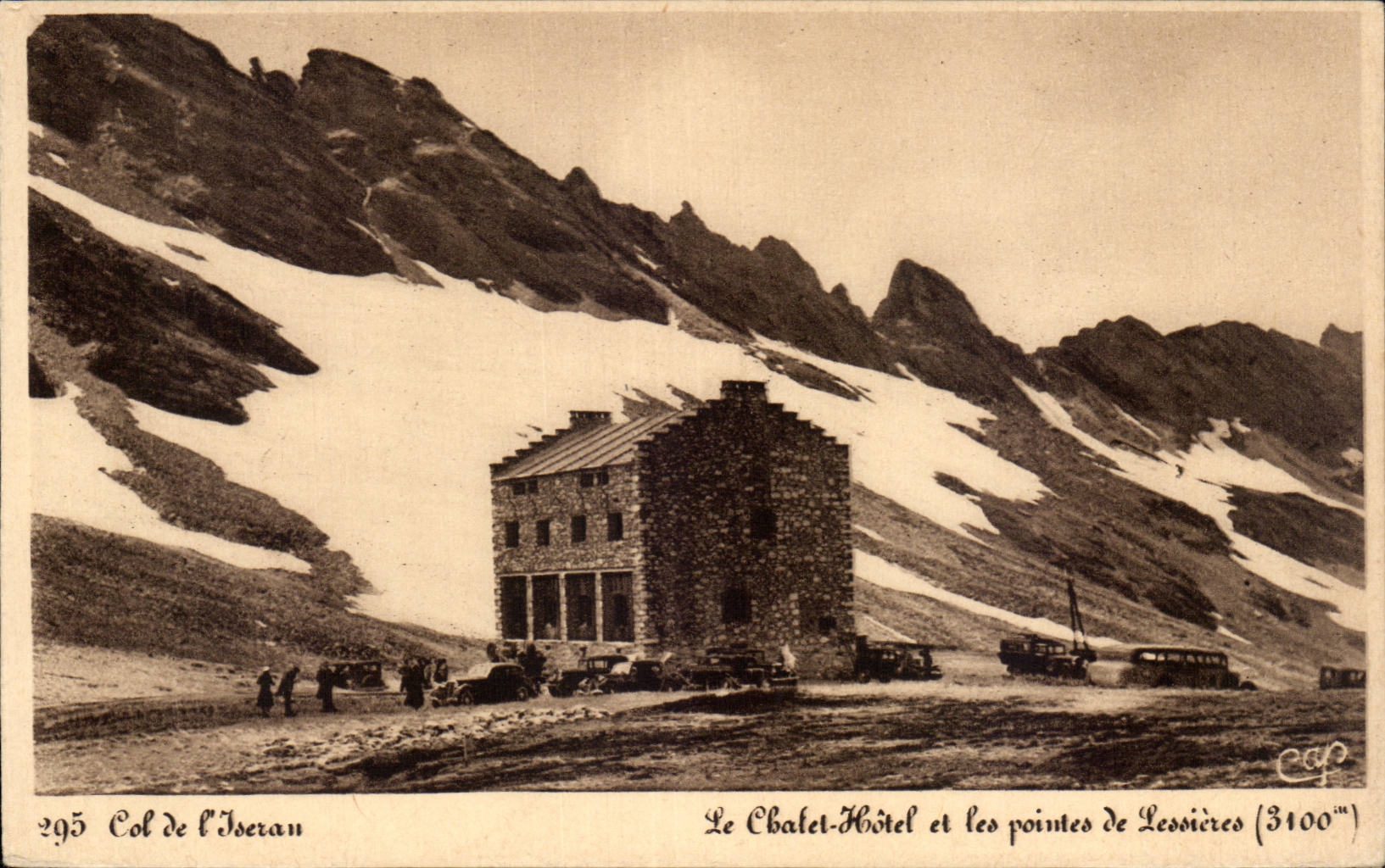 Col de l Iseran - Le Chalet Hotel et les points de Lessieres - CPA 