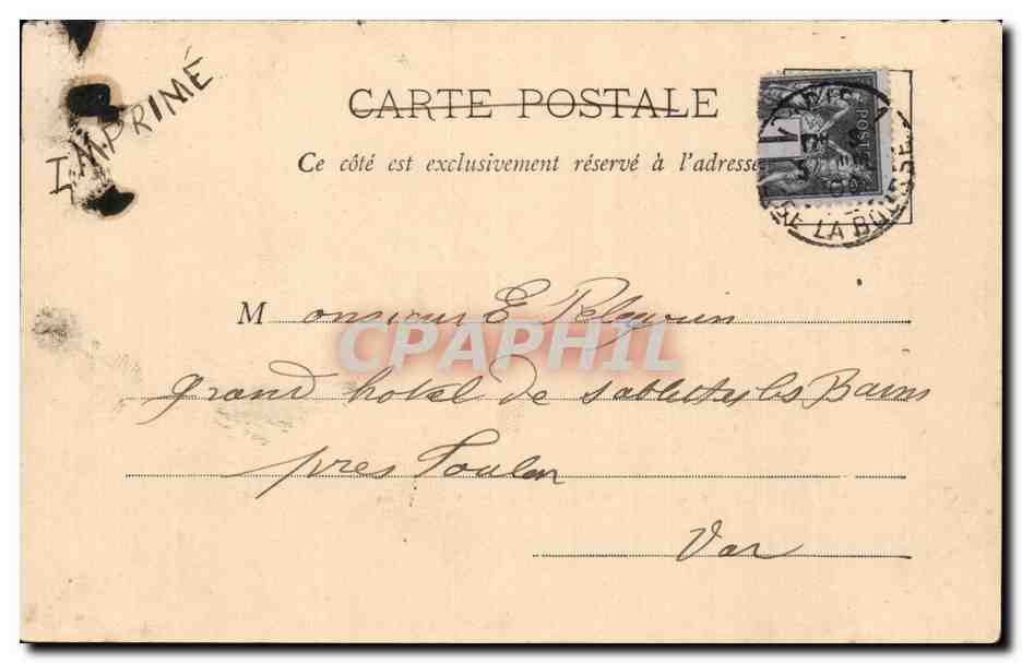 Paris - Tour Eiffel - Exposition de 1900 - La Passerelle du Pont de l Alma - Eiffel Tower - CPA — Rückseite