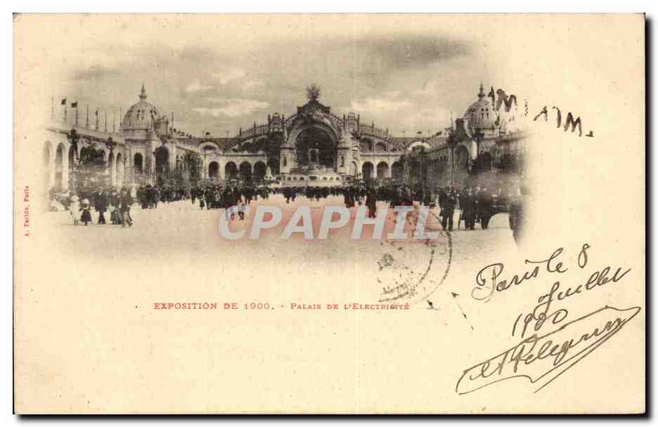 Paris - Exposition de 1900 - Palais de Electricite - CPA