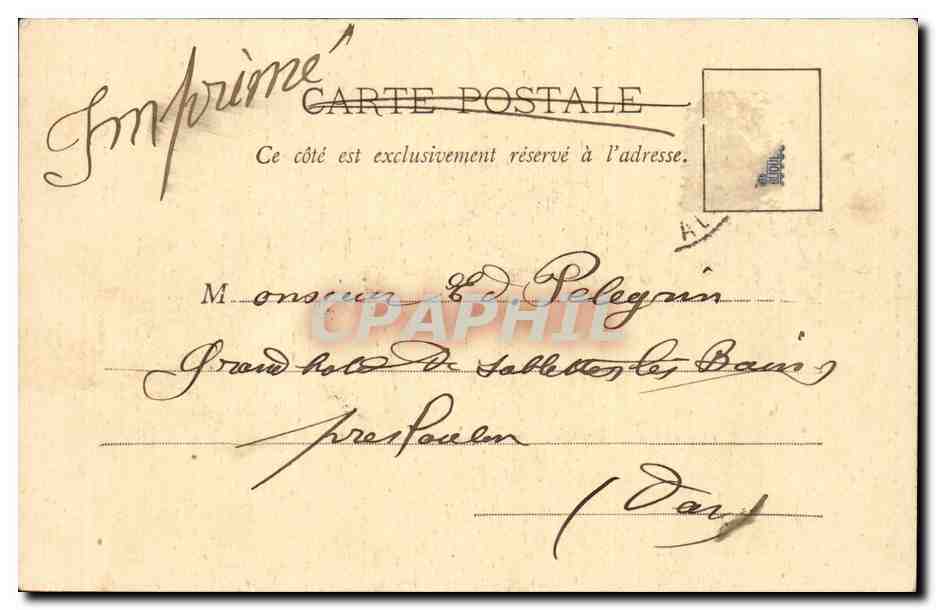 Paris - Exposition de 1900 - Palais de Electricite - CPA — Rückseite