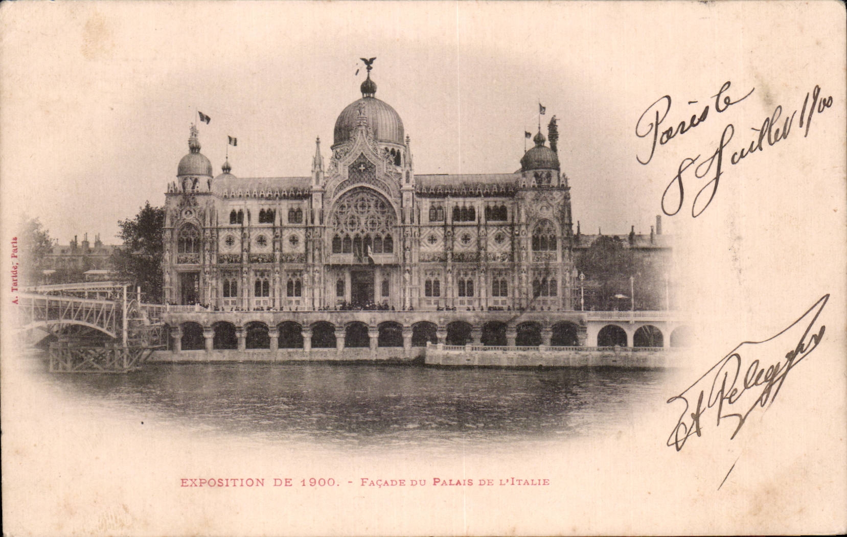 Paris - Exposition de 1900 - Facade du Palais de l Italie - CPA
