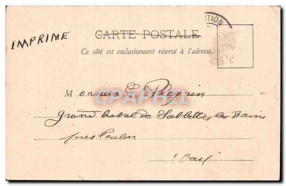 Paris - Exposition de 1900 - Facade du Palais de l Italie - CPA — Rückseite