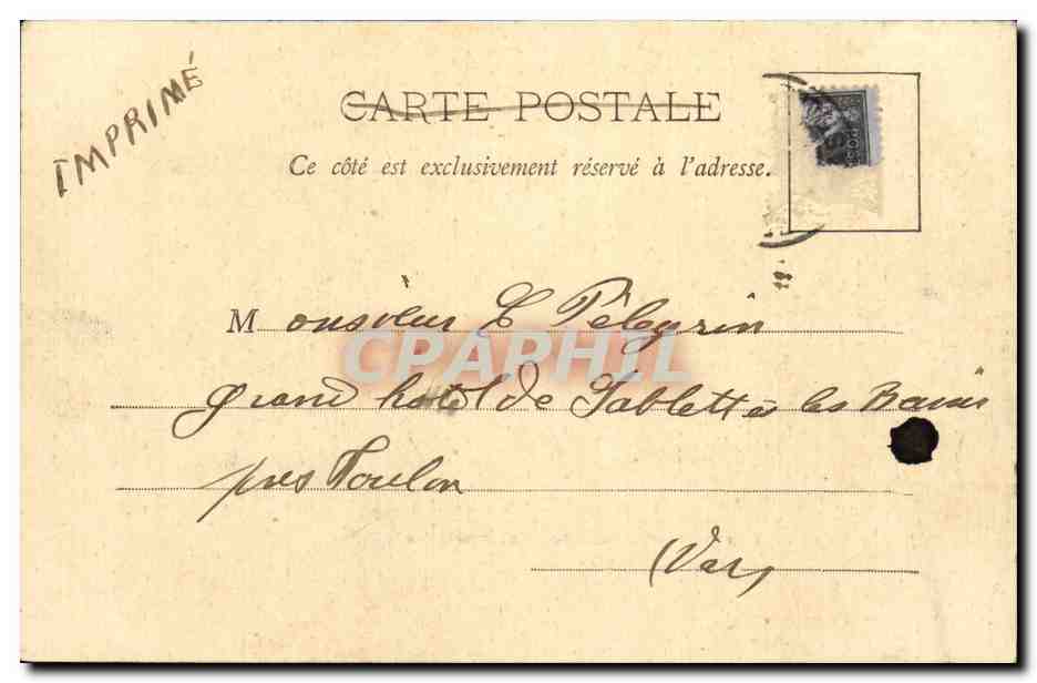 Paris - Exposition de 1900 - Le Trocadero - CPA — Rückseite