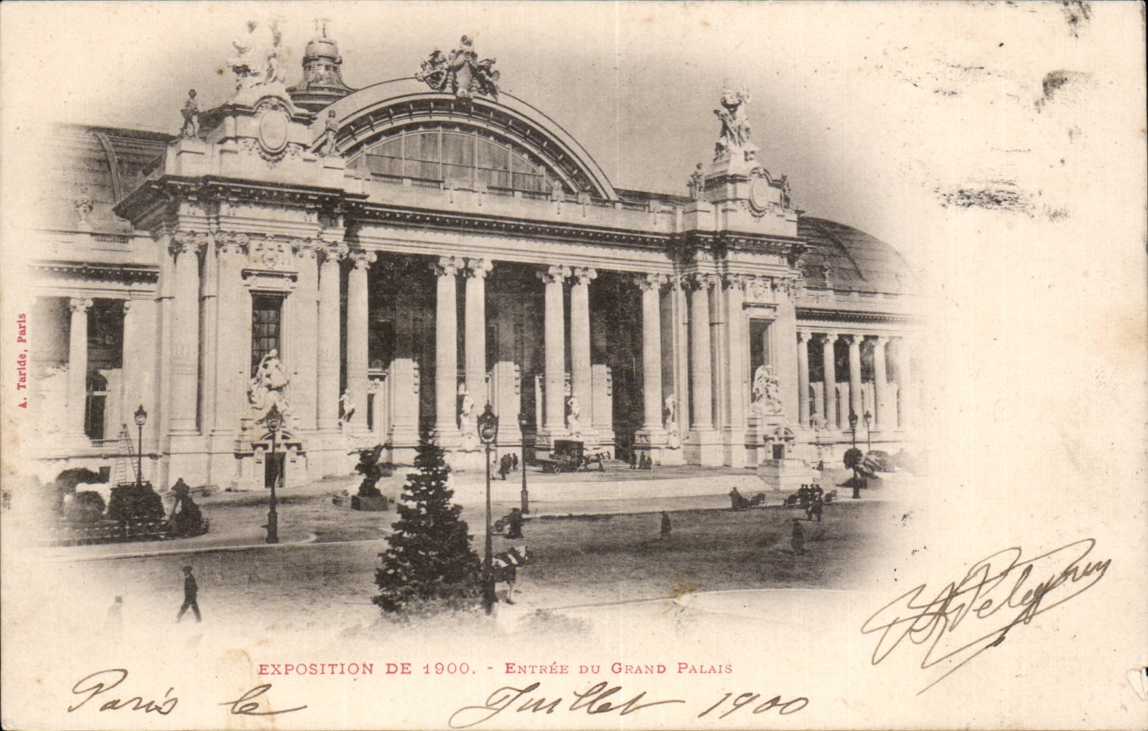 Paris - Exposition de 1900 - Entree du Grand Palais - CPA