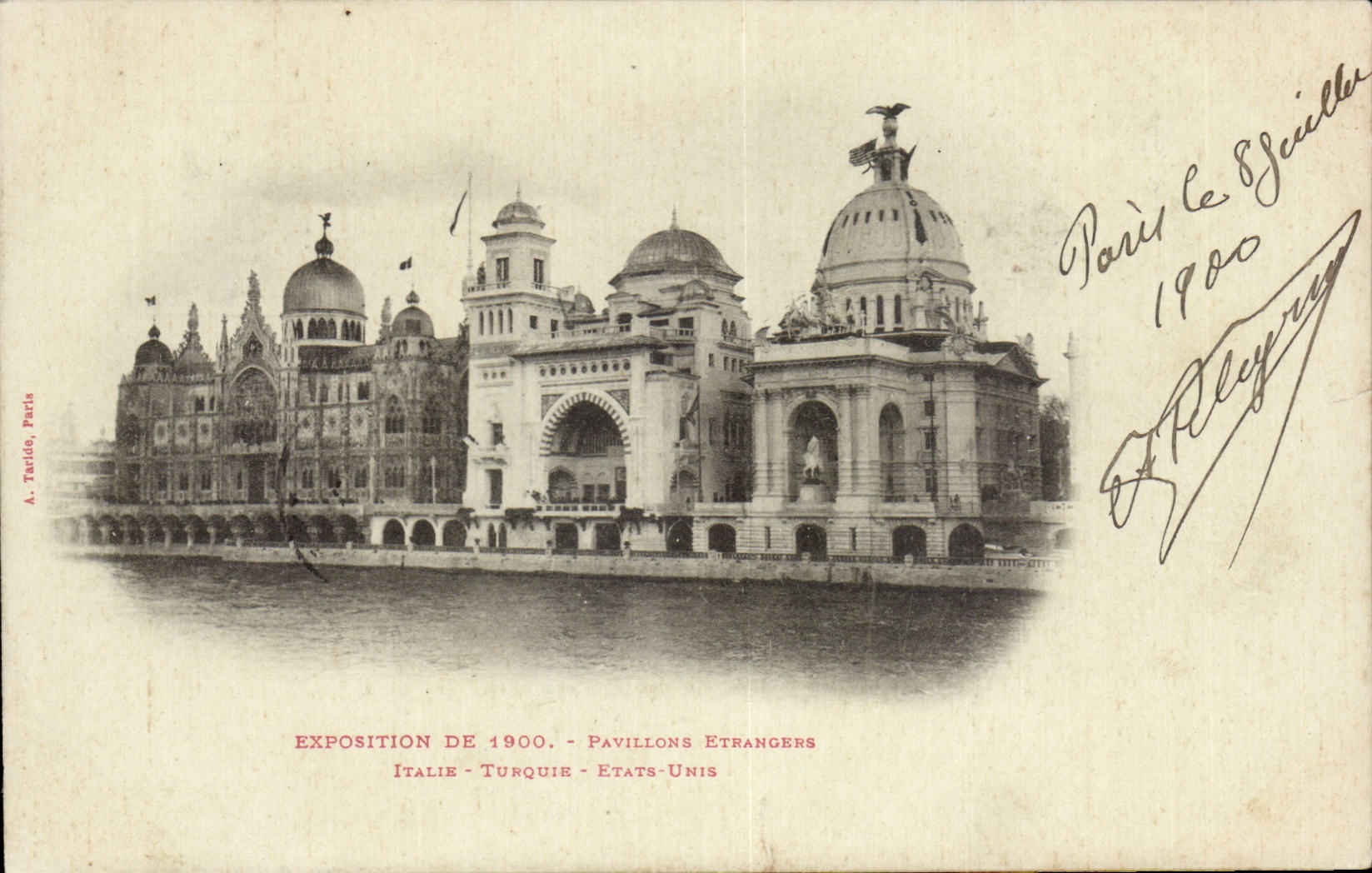 Paris - Exposition de 1900 - Pavillons Etrangeres - Italie - Turquie - Etas Unis - CPA