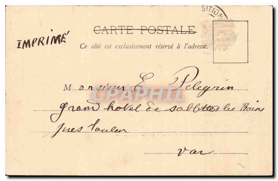 Paris - Exposition de 1900 - Le Chateau d Eau - CPA — Rückseite