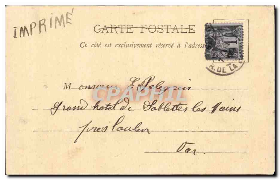 Section russe au Trocadéro — Exposition de 1900 — A. Tardie, Paris — Verso