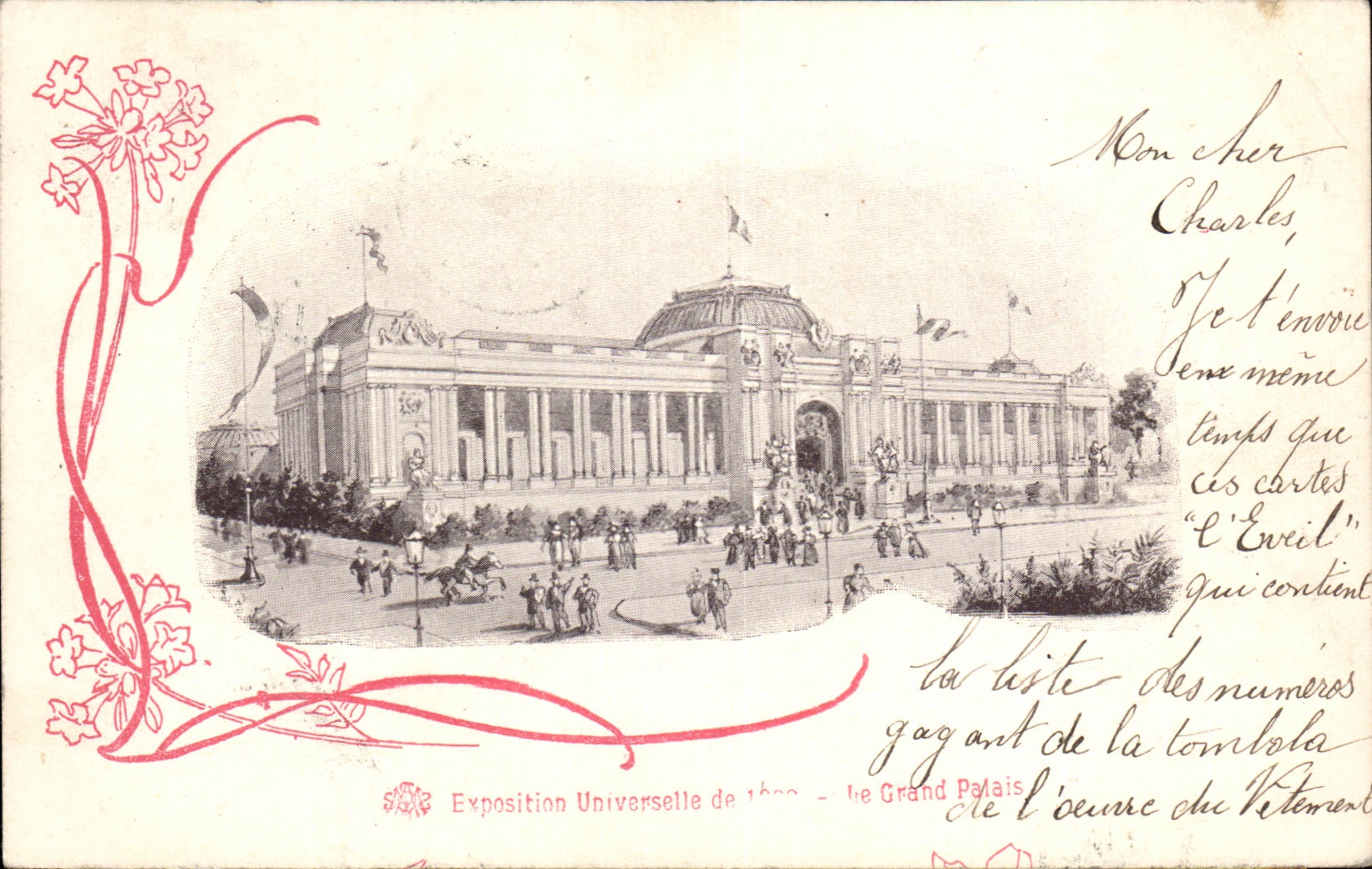 Paris - Exposition Universelle de 1900 - Le Grand Palais - Illustration - CPA