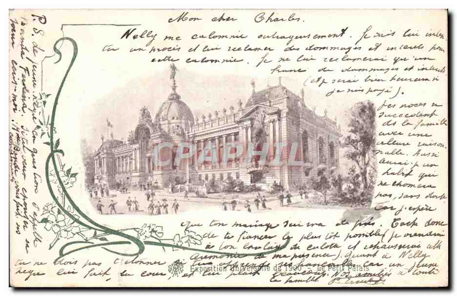 Paris - Exposition Universelle de 1900 - Le Petit Palais - Illustration - CPA