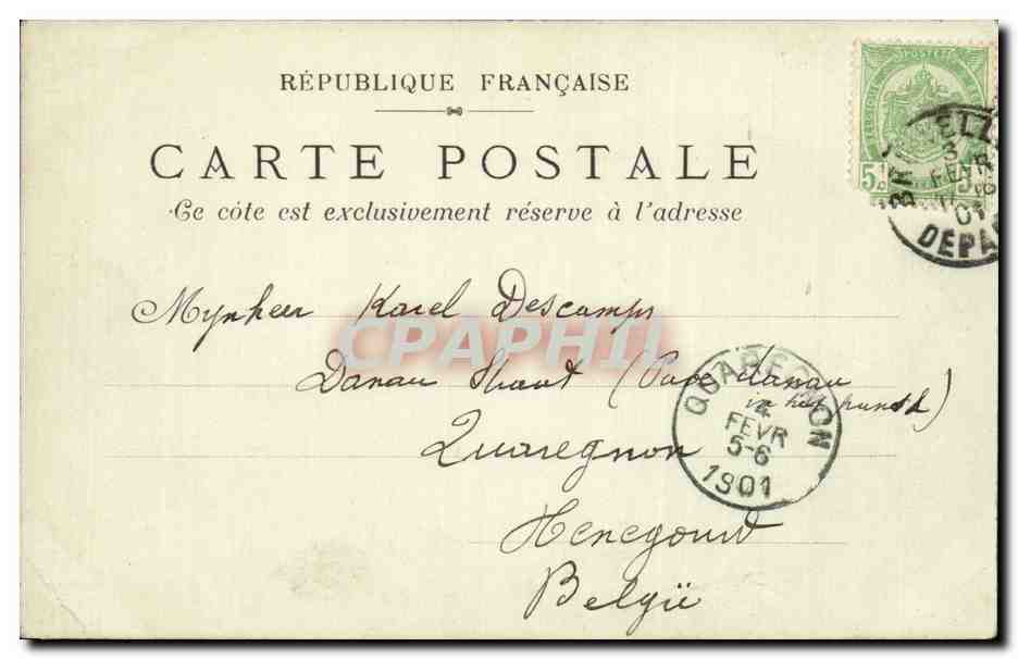 Paris - Exposition Universelle de 1900 - Le Petit Palais - Illustration - CPA — Rückseite