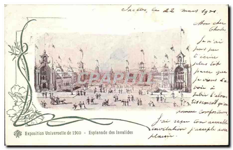Exposition Universelle de 1900 - Esplanade des Invalides — édition non numérotée
