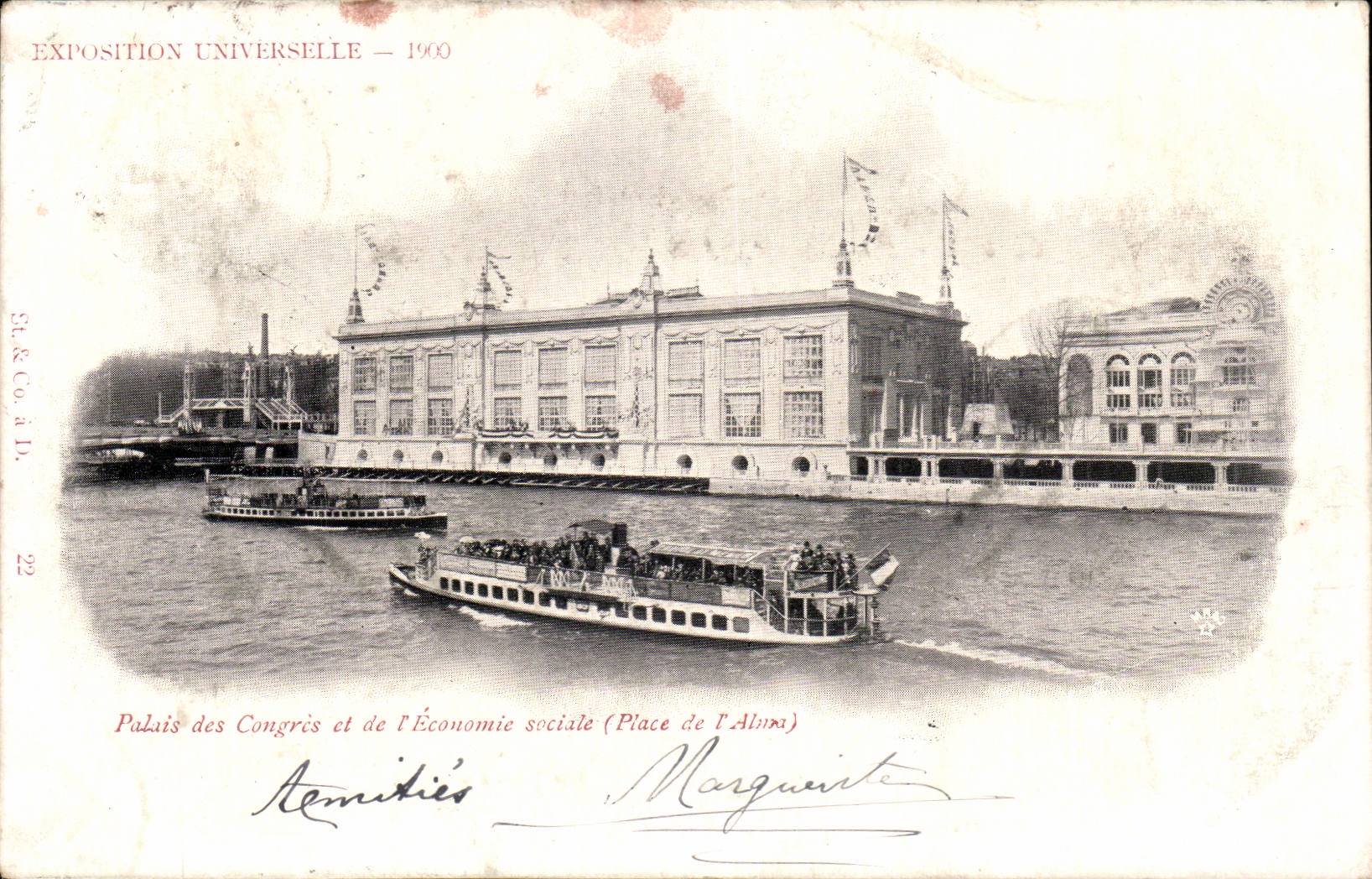Paris - Exposition Universelle de 1900 - Palais des Congres et de l Economie Sociale - Illustration - CPA