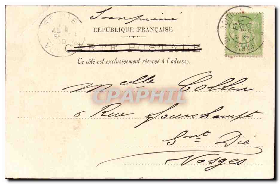 Paris - Exposition Universelle de 1900 - L Avenue Nicolas II - CPA — Rückseite