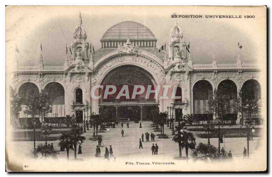 Paris - Exposition Universelle de 1900 - Fils - Tissus - Vetements - CPA