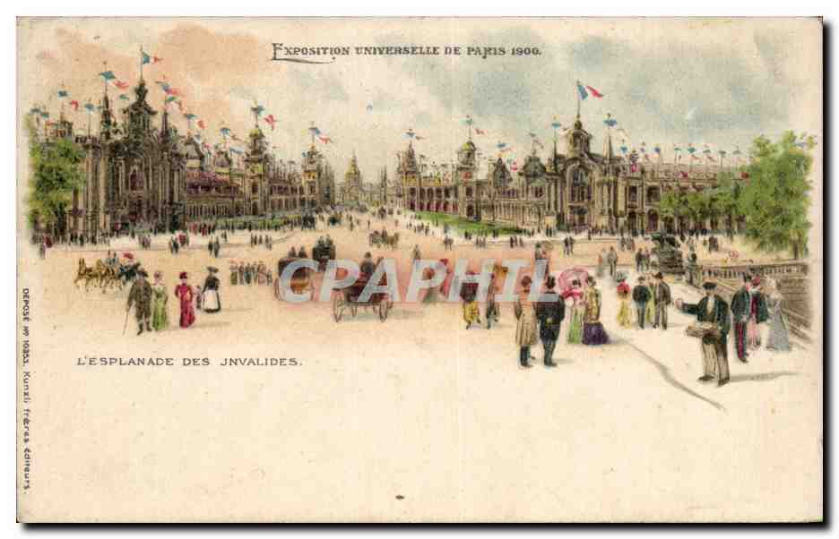 Paris - Exposition Universelle 1900 - L Esplanade des Invalides - CPA