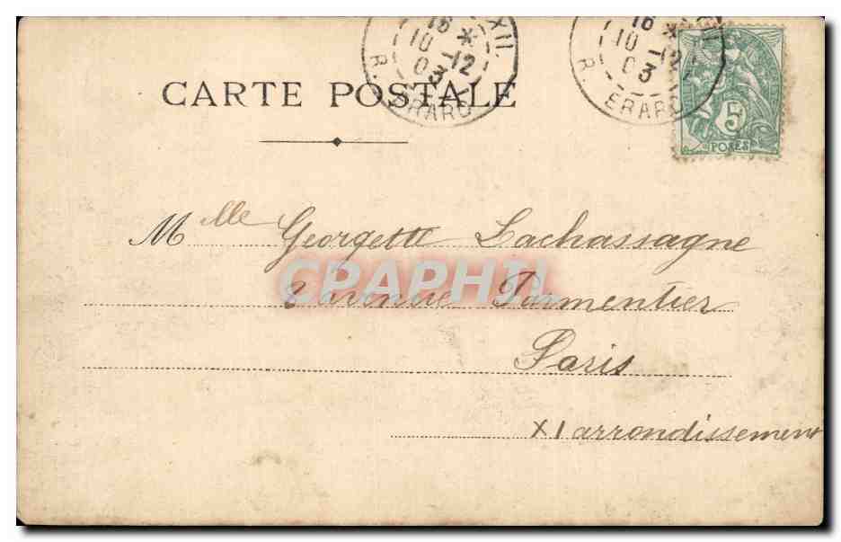 Paris - Exposition Universelle 1900 - Perspective de la Seine - Carte Stereoscopique - CPA — Rückseite